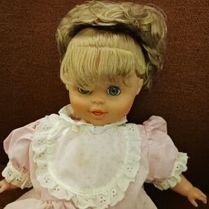 Vintage Doll with Pink Dress